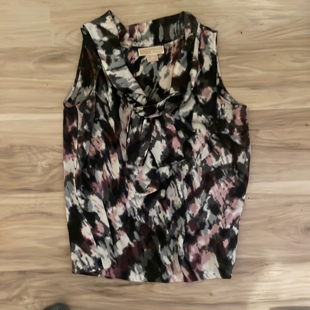 Patterned dress top tank Michael kors size 10